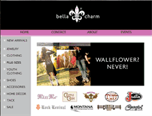 Tablet Screenshot of bellacharmshop.com
